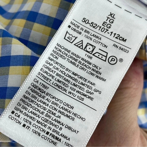 Banana Republic Luxe stretch poplin Mens Size XL Button Down Shirt 1209 - Picture 2 of 7